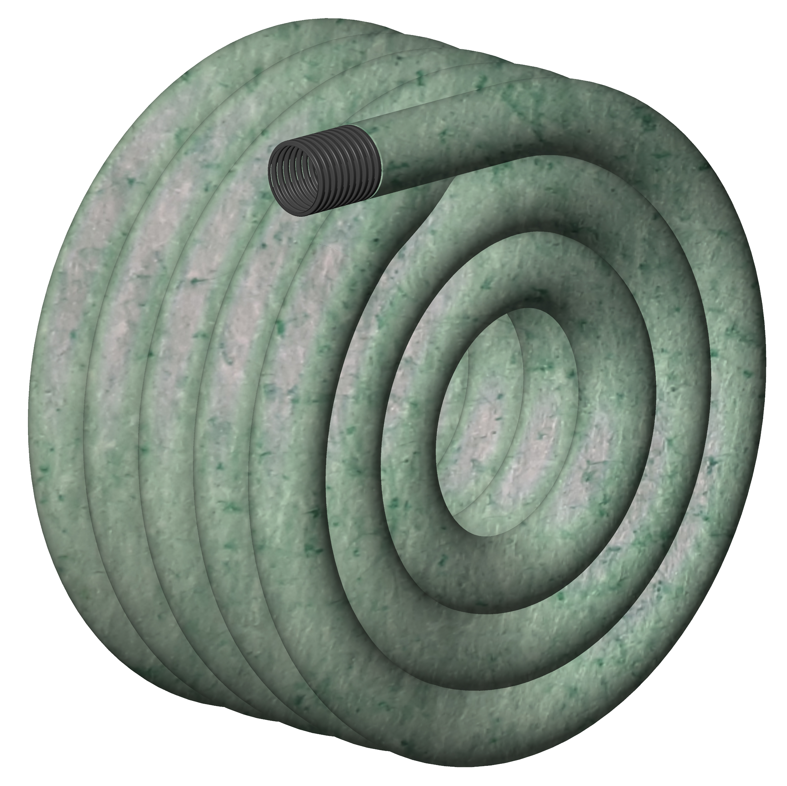 DRAIN 100mm(4'') PERF MEGA3 E250 NT GREEN 75M